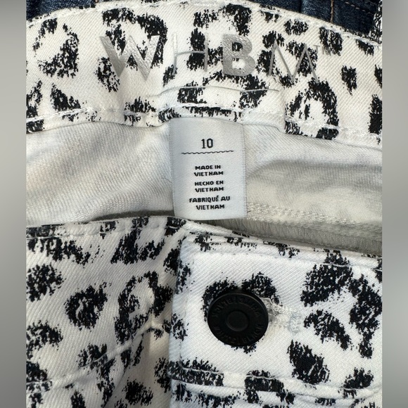 WHBM Skinny Ankle Low Waisted White Jeans (10) - Picture 4 of 5